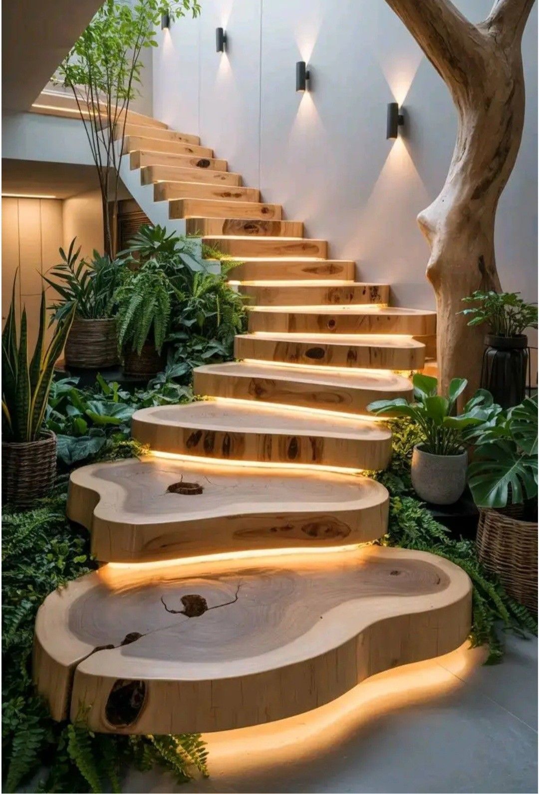 🪵 پله چوبی؛ ترکیب زیبایی طبیعی و طراحی مدرن در دکوراسیون داخلی