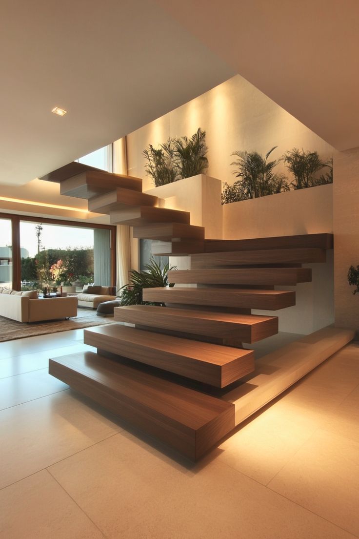 🪵 پله چوبی؛ ترکیب زیبایی طبیعی و طراحی مدرن در دکوراسیون داخلی